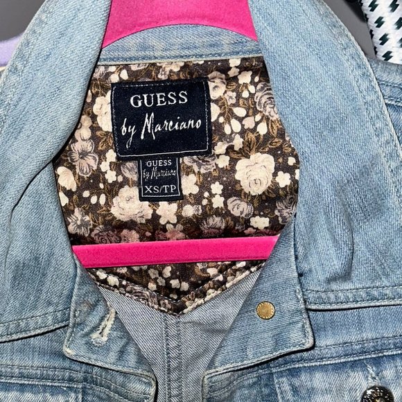 Cropped Denim Jacket, Marciano, Size XS, like new - Picture 3 of 6